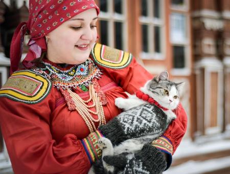 Рязанская кошка Ефросинья стала музейным хранителем